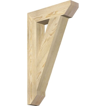 Ekena Millwork Traditional Slat Rough Sawn Bracket, Douglas Fir, 4"W x 18"D x 30"H BKT04X18X30TRA06RDF